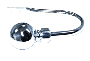 Large Polished Chrome Metal Ball Tie backs