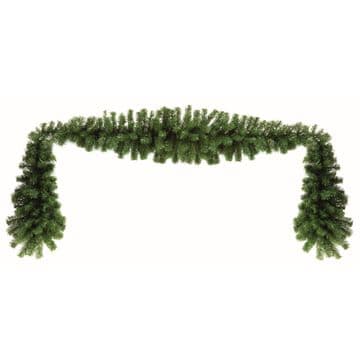 Luxury 3.6m Natural Pine Extra Thick Fire Side Christmas Garland Swag Commercial