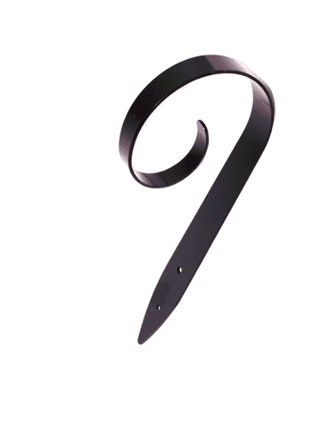 Matt Black Metal Curtain Voile Swag Creator Scarf Holder 1 or 2