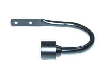 Matt Black Minimalist Bar Curtain Tiebacks / Holdbacks.