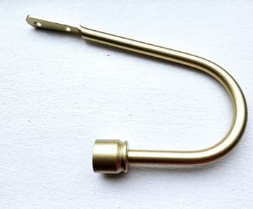 Matt Gold Bar Curtain Tiebacks / Holdbacks.