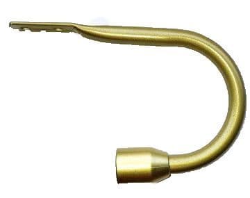 Matt Gold Bar Curtain Tiebacks/Holdbacks.