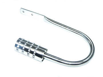 Medium Diamante Barrel Stainless Steel Tiebacks Holdbacks