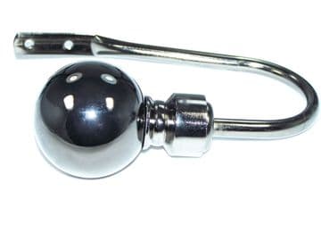 Medium Graphite Black Nickel Ball Curtain Tiebacks / Holdbacks