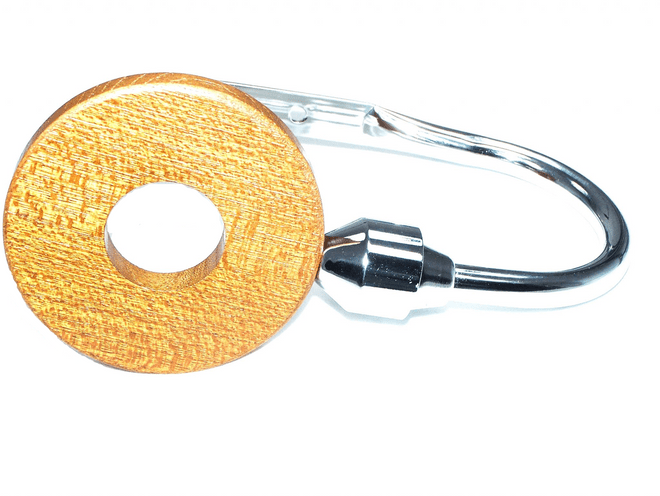 Polished Chrome Oak Polo Curtain Tiebacks / holdbacks.