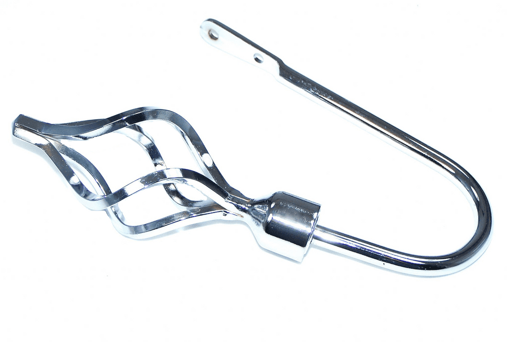 Polished Chrome Silver Twisted Cage Metal Curtain Tiebacks Hold backs Pair