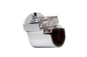 Speedy 35mm Chrome Recess Curtain Pole Bracket with Ring Holder