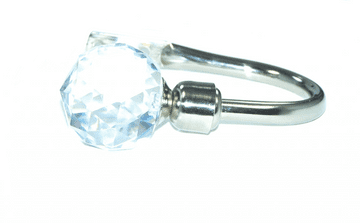 Stainless Steel Crystal Ball Curtain Tiebacks / Holdbacks