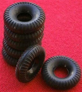 20mm Black Round Treaded for Supertoys & Racing Cars