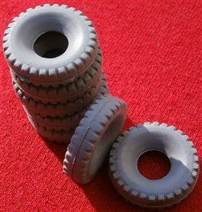 20mm Grey Block Treaded for Supertoys & Racing Cars Tyre (Each)