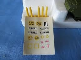 683 Dinky  Chieftain Tank decals (w/s)