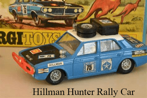 Corgi 302 Hillman Hunter London-Sydney Rally w