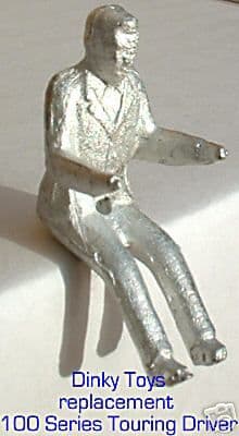 Dinky Toys 100 Series Touring Driver (Unpainted) Healey,MG,TR,Sunbeam,Aston,Cadillac,Packard