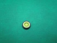 Dinky Toys 109 Father Gabriel Ford T Yellow Plastic spoked road wheel with rubber Tire /tyre