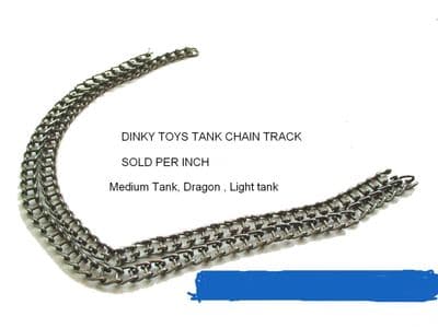 Dinky Toys 152A Light Tank chain track [Price per side-5 inch)