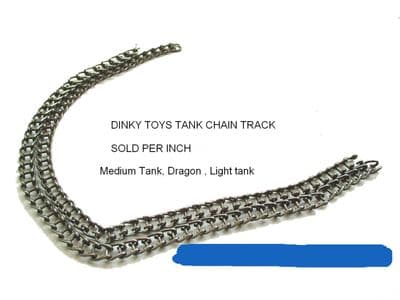 Dinky Toys 162A Light Dragon chain track per side.