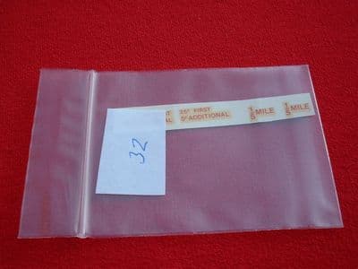 Dinky Toys 265 PLYMOUTH USA TAXI TRANSFER SET TRANSFERS / DECALS