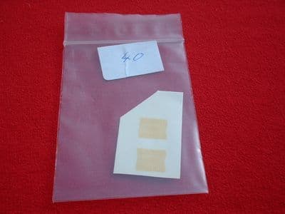 Dinky Toys 276 FIRE ENGINE AIRPORT FIRE TENDER TRANSFERS / DECALS