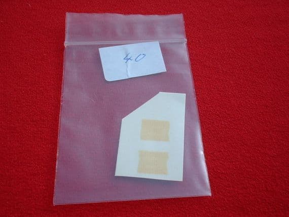 Dinky Toys 276 FIRE ENGINE AIRPORT FIRE TENDER TRANSFERS / DECALS