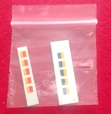 Dinky Toys 3 pairs ARMY SIGNS RED/YELLOW & BLUE/YELLOW DECALS