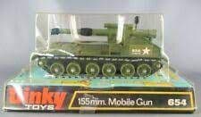 Dinky Toys 654 155mm mobile gun decal (w)