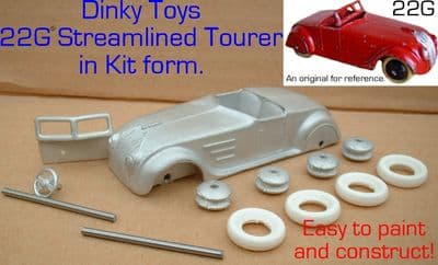 DINKY TOYS COPY MODEL 22G STREAMLINED TOURER [ IN KIT FORM ]