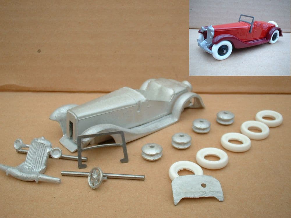 DINKY TOYS COPY MODEL 36E 2 SEATER SALMSON IN KIT FORM