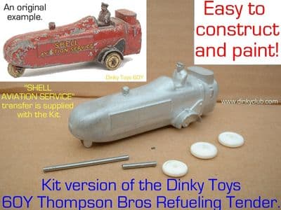 DINKY TOYS COPY MODEL 60Y CITERNE AVIATION SHELL AVIATION SERVICES [ IN KIT FORM ]