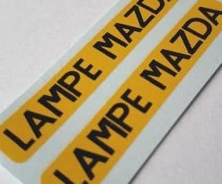 French Dinky 25B Peugeot 'Lamp Mazda' (w)