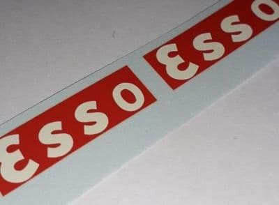 French Dinky 25D Tanker 'Esso' (w)- White on Red Oblong