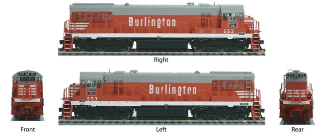 Korea Brass HO -u25c Diesel Locomotive