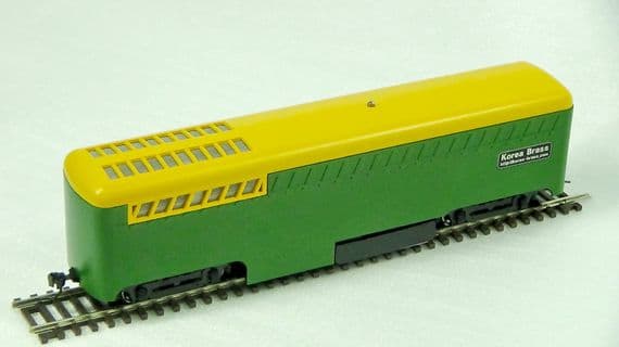 Korea Brass -  ULTIMATE! Track Cleaning Car - Green or Yellow DC , DCC, DCC & Sound