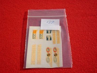 Matchbox / Lesney / Yesteryear Y12 HORSE BUS TRANSFERS / DECALS