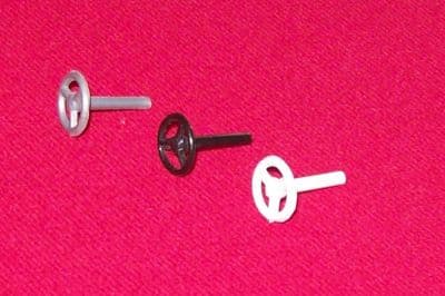 TRI-ANG SPOT-ON 104 MGA   Black-Silver-White plastic steering wheel