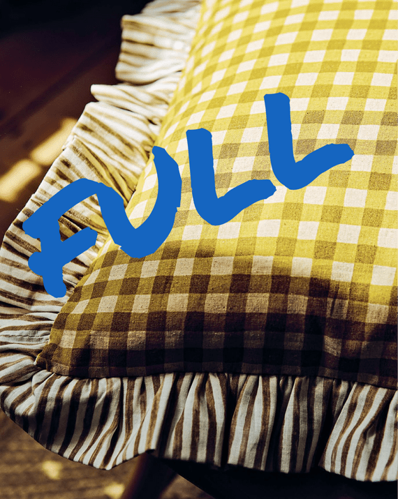 Frill / Gathered  Edge Cushion Sewing Workshop  Friday 13th March 10am to 3pm