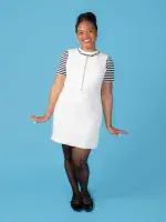 Noa Pinafore Dress Sewing Workshop Pre cut Fabric included Sizes 6 to 34 SUN 22ND MARCH 10am to 4pm