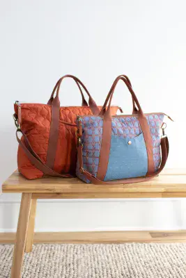 OXBOW TOTE OVERNIGHT  BAG SEWING WORKSHOP ALL FABRICS MATERIALS INC FRIDAY 6th Feb  10am to 4pm