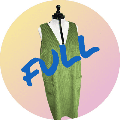 Pinafore Dress Sewing Workshop Fabric included Sizes 6 to 32 Saturday 6th Dec 10am to 5pm