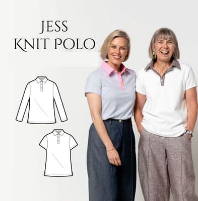 Polo Knitted Top size 4 to 30 Workshop  Friday 11th Sept 10am to 5pm