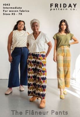 Sew Your Own Trousers – Fly Zip, Pre-Cut Fabric Included, Sizes XS–7XLL Sat 10th October 10am to 5pm