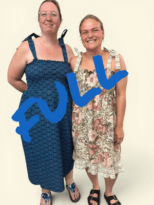 Shirring Summer Dress Workshop  using Duvet Covers Sunday 23rd AUGUST 10am to 4pm