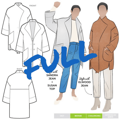 Stylearc Petra Coat sewing with Boiled Wool workshop Fri 20th Nov 10am to 5pm