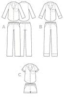 Traditional Pyjamas Sizes 0 - 32 Sewing 2 day course Sat 5th to Sun 6th Dec 10am to 4pm