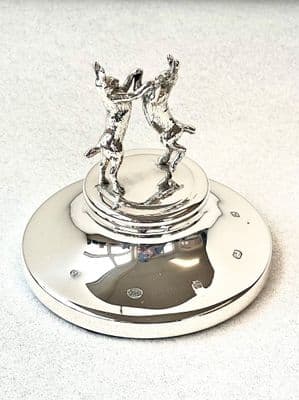 Boxing Hares Paperweight