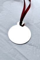 Personalised Silver-Plated Christmas Bauble | Engraved in Birmingham Jewellery Quarter | First Christmas Gift