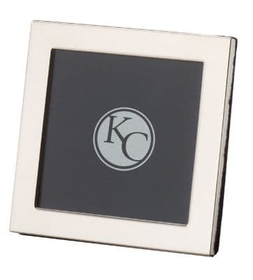 Slimline Single Square Photo Frame - Sterling Silver