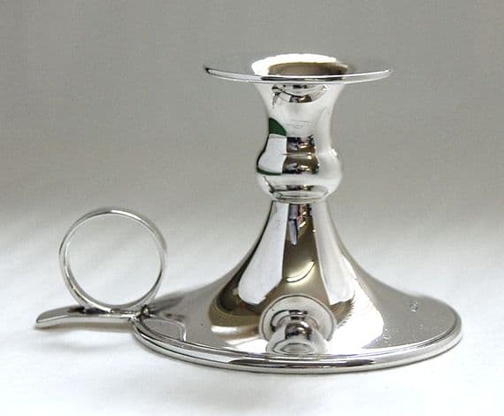 Sterling Silver Baptism Candlestick