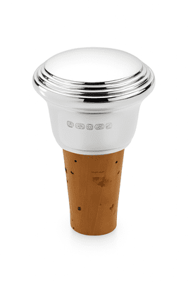 Sterling Silver Bottle Stopper – Plain Hallmarked Design