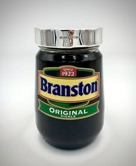 Sterling Silver Branston Pickle Jar Lid