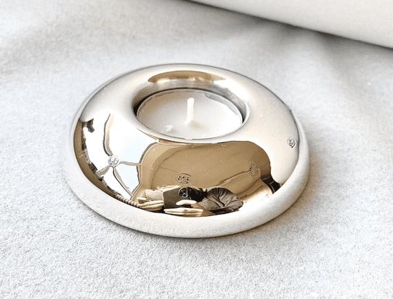Sterling Silver Domed Tealight Holder